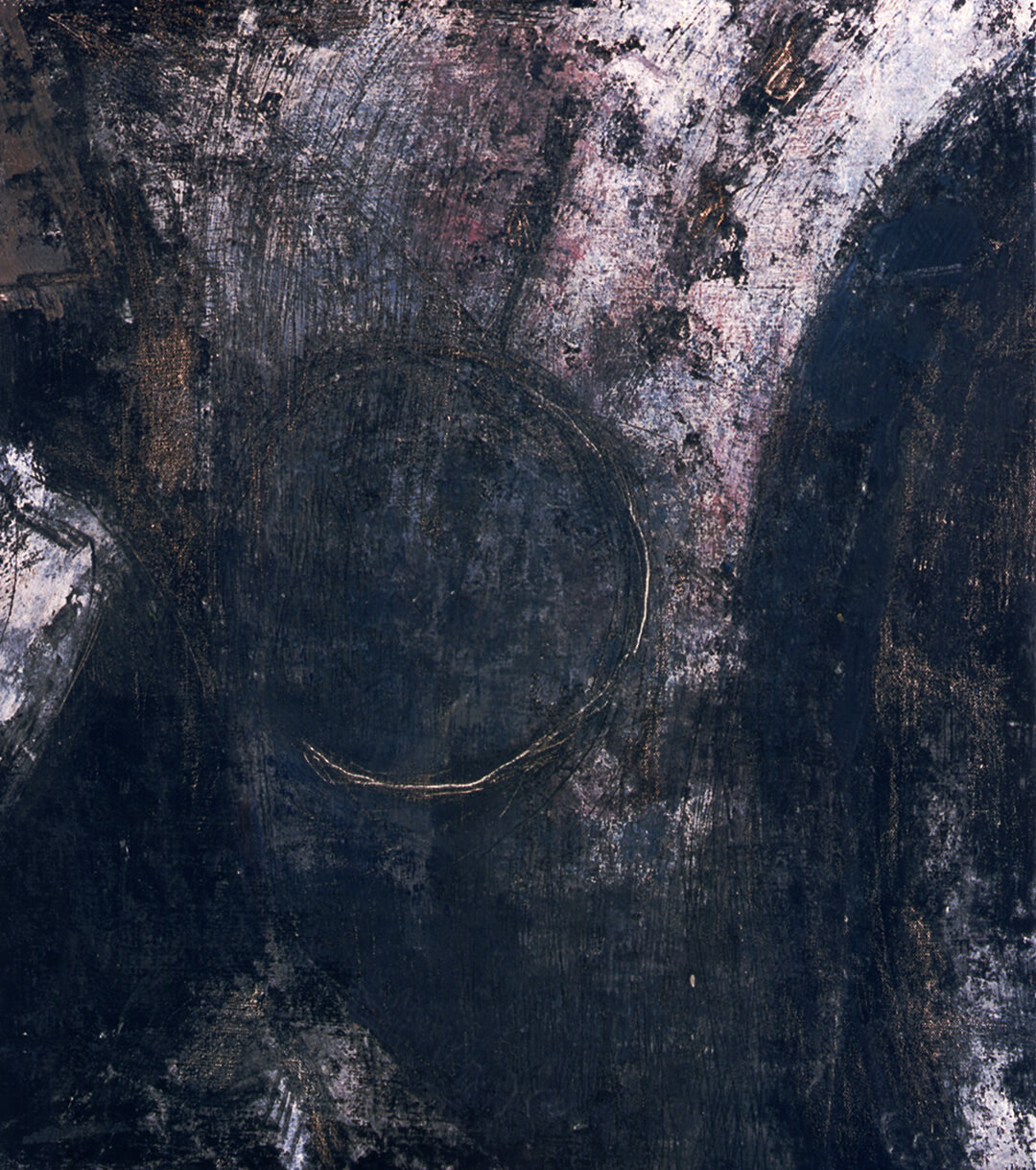 Deconstruction of a Circle abstract painting by Malcolm Bowling